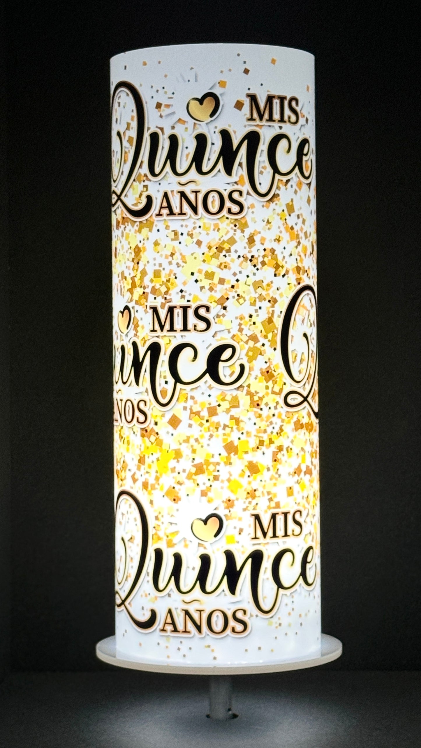 Mis Quince Años iLLUMITUBES Centerpiece