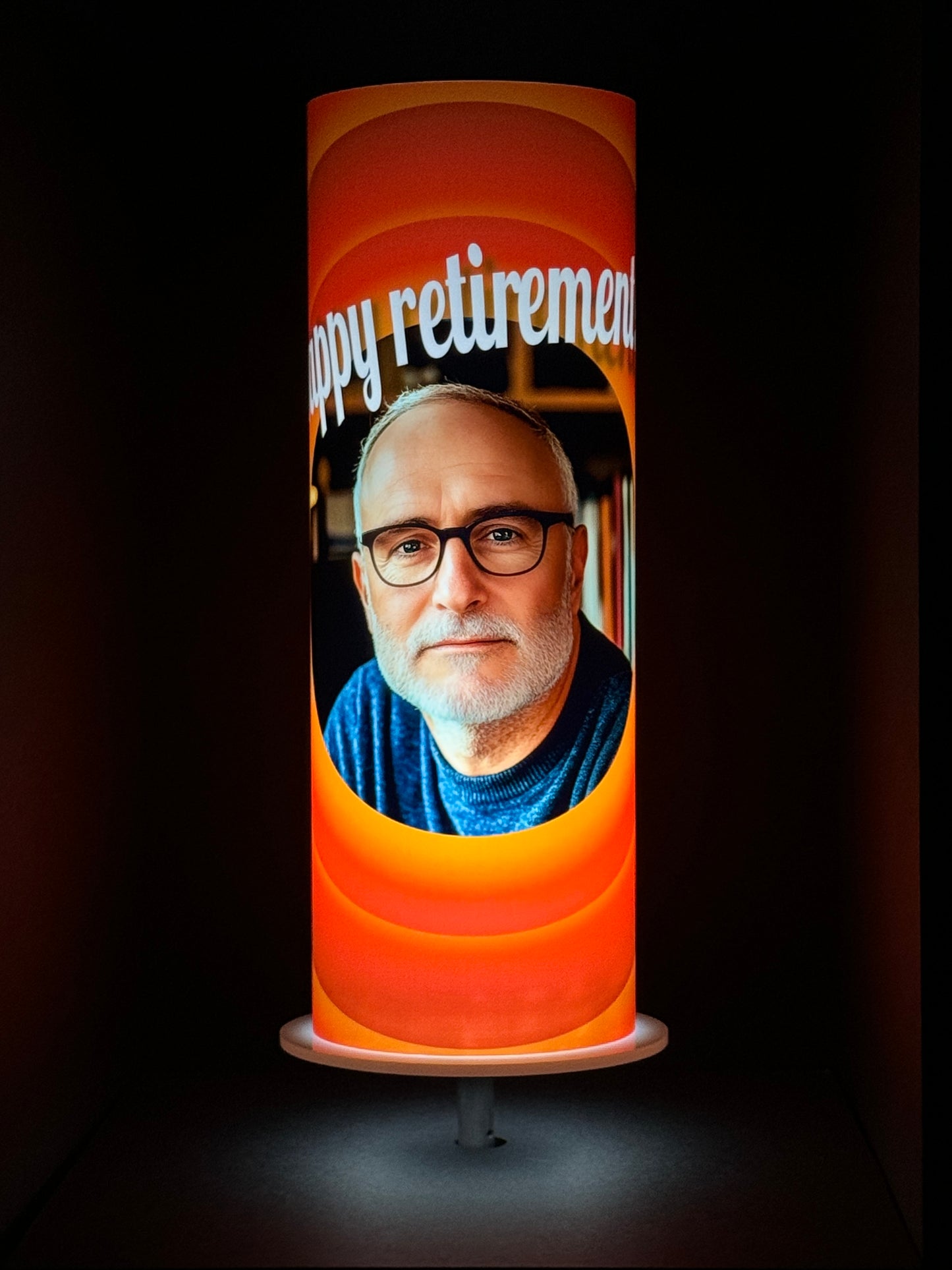 Happy Retirement iLLUMITUBES Centerpiece